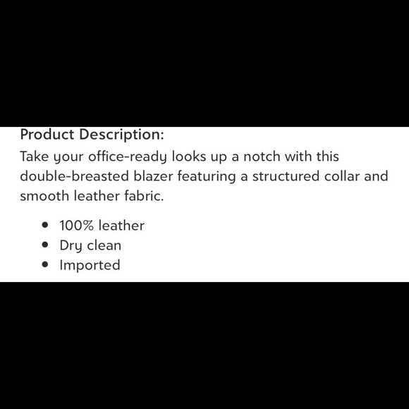 Brand new Bagatelle City leather blazer size xs - Picture 6 of 6